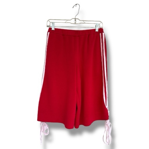 Anthropologie Find Me Now Basketball Bermuda Shorts Red Size Small - Picture 6 of 14